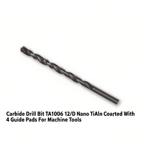 Ttake Carbide <b>Drill</b> Bit TA1006 12xD Nano TiAlN Coated With 4 <b>Guide</b> Pads For Machine Tools - Product Image 2