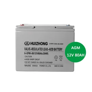 Neues Design AGM 12 V 80 AH Batterie Fabrikdirektverkauf lange Lebensdauer