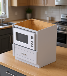 Mobile Base da Cucina Sunique Sydney Bianco Stile Shaker, Anta Moderna in MDF, 30 Pollici - Product Image 2