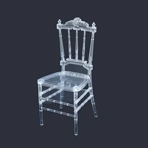 工厂定制透明聚碳酸酯水晶树脂塑料椅子模具注塑模具活动亚克力椅子婚礼