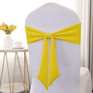 Bandes de chaise épaisses de qualité supérieure avec nœuds pour décorations de dossier de chaise pour fêtes, réunions et mariages - Product Image 1
