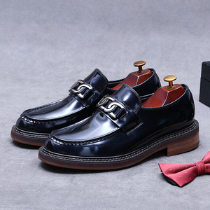 Zapatos Oxford de Vestir para Hombre, Modelo 2026, Muy Populares, Elegantes, Pulidos a Mano, de Cuero Genuino, con Punta en Pico, Color Marrón Clásico - Product Image 5