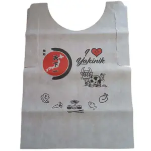 China factory hot sell ready goods nonwoven waterproof apron disposable bib