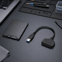 Câble adaptateur USB 3.0 vers SATA 22 broches pour disque dur SSD/HDD 2,5 pouces, convertisseur 5 Gbit/s, 15 cm, USB-A vers SATA, vente en gros