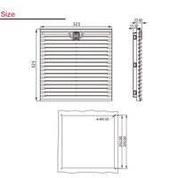 Filtre à panneaux OEM/ODM en ABS ignifuge bleu avec loquet 4x5mm pour montage sur armoire de commande de machine CNC