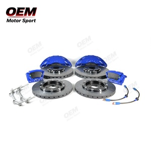 Kit complet de freinage Audi - Étriers bleus à 6 pistons avant et 1 piston arrière, kit de freinage de grande taille pour A4/A5/A6/Q5, nouveau système de freinage - Product Image 2