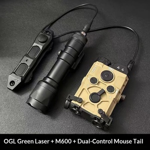 Pointeur laser tactique multifonction en métal PEQ15 <span class=keywords><strong>DBAL</strong></span> avec boîte de batterie OGL à queue de souris, viseur laser vert, lampe torche - Product Image 1