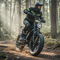 Vélo électrique Ecoride V8 750 W, pneus larges 15 Ah, livraison gratuite, double selle, tout-terrain
