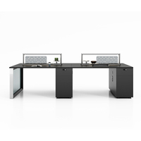 Bureau de travail modulaire en MDF au design moderne avec tiroir à dossiers, mobilier de bureau sain pour bureau à domicile et chambre