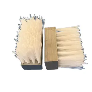 Supporto in lega di alluminio polvere rimuovi striscia spazzola di tutte le dimensioni striscia antipolvere spazzola per la pulizia della fila spazzola quadrata con base in metallo