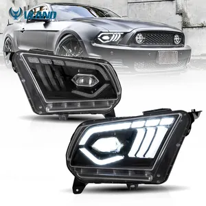 Vland-faro delantero para coche, luz para Ford <span class=keywords><strong>Mustang</strong></span> 2010-2014 Base GT Cobra Jet <span class=keywords><strong>Boss</strong></span> <span class=keywords><strong>302</strong></span> V6 Convertible, venta al por mayor de fábrica - Product Image 6