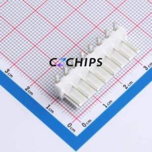 W396110K-8PY2113 Wire-to-Board Pin Header Bent Lead Through Hole,P=3.96mm Connector 1x8P 3.96mm Right Angle Insert VH - Product Image 1