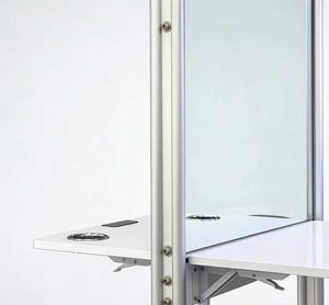 Espejo de Salón de Belleza Exclusivo, Espejo de Doble Cara, Simple, Móvil y Conveniente, Estilo Crema - Product Image 3