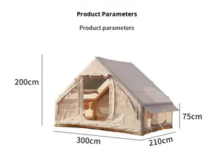 Tente gonflable portable 6.3m pour camping d'hiver, idéale pour les activités de plein air, les sorties en famille et les team building - Product Image 5