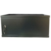Armoire de serveur miniature murale 4U, boîtier de rack réseau, porte pleine, acier enduit de poudre noire, serrure, 19 pouces, 15U, 18U, 12U