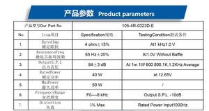 105MM 4 pouces haut-parleur de basse caisson de basses moyen 4R 4 Euro 40W 40Watt amplificateur de son pleine fréquence <span class=keywords><strong>livre</strong></span> étui voiture <span class=keywords><strong>Audio</strong></span> haut-parleurs - Product Image 5