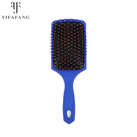 Venta al por mayor Frosted Detangling Hair Brush Air Bag Cepillo para el cabello Paddle Detangler Hair Brush