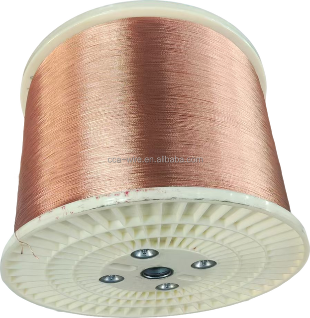 Factory Supply 0.10mm-2.05mm Copper Clad Aluminum CCA/CCAM/CCAA Single and Stranded Wire for Cable 0.26mm 0.25mm 0.12mm