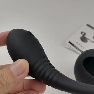 Kovida toptan 2 in 1 adam seks oyuncak popo fiş prostat masaj aleti horoz halka vibratör Anal Plug - Product Image 5
