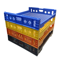 Caisse de transport empilable en plastique HDPE de qualité alimentaire, petite caisse de rangement empilable en plastique pour le pain