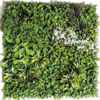 Haie artificielle 1x1m, gazon/arbustes, écran de verdure, protection UV, écologique, résistant aux intempéries, ignifuge, pour clôture de jardin