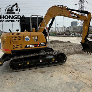 Mini pelleteuse sur chenilles Sany Sy 75 75c Sy75c Pro d'occasion en bon état de 7.5 tonnes, de Chine, à vendre - Product Image 1