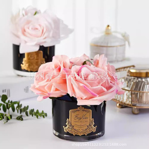 Hesshes Rose – Décoration florale parfumée pour intérieur, ornement d'aromathérapie en soie fait main, durée de vie de six mois à un an - Product Image 1