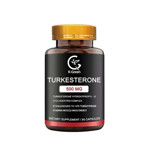 Suplemento de Turkesterona 500mg Ultra Alta Fuerza PARA EL Rendimiento Atlético y La Masa Muscular 60 cápsulas