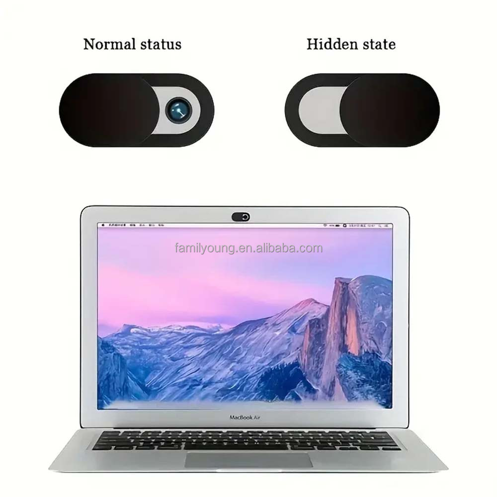 Cache Webcam Coulissant – Lot De 6, Pour Ordinateur, Tablette, Protection Vie Privée