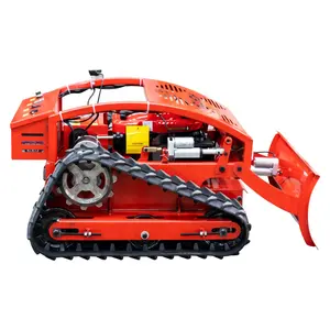 Máquina de cortar jardim, barata cortador de jardim diesel gramado rotativo rastreado todo o terrain controle remoto