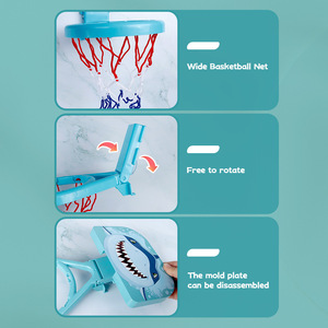 Venta caliente bebé baño juguete baño juguetes <span class=keywords><strong>bañera</strong></span> ventosa tiro <span class=keywords><strong>aro</strong></span> de baloncesto con 3 bolas - Product Image 3