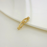Bijouterie fine 14K en or massif double fermoir DIY Bracelet Collier Composants Fermoir pour femmes hommes personnalisé Vente en gros