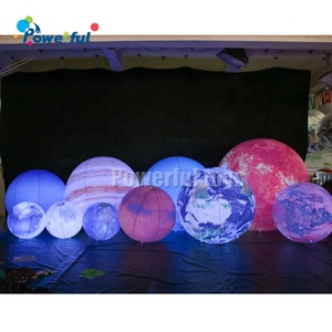 Modèle de planètes gonflables géantes Globe Terre Lune Mars Soleil Jupiter Vénus Mercure Saturne Uranus Neptune Grande boule avec lumières LED - Product Image 3
