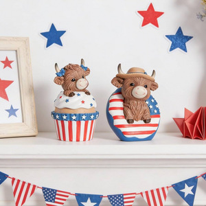 Adorno de Resina con Forma de Ternero, Diseño Animal, Decoración para el Hogar, Regalo Coleccionable - Product Image 3