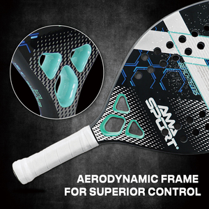 <span class=keywords><strong>2025</strong></span> Ama thể thao Nhà sản xuất chuyên nghiệp chất lượng cao tùy chỉnh 3K sợi carbon cát Grit Laser in bãi biển Tennis mái chèo vợt - Product Image 4