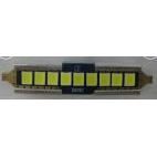 Tira de LED Azul ZCQR DECO M0136 de 41 mm 2835 9LED con Base de Aleación de Aluminio para Iluminación de Automóviles - Fácil Instalación China