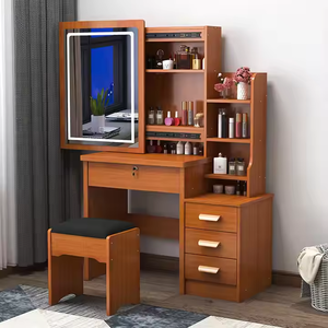 European Market <strong>Suppliers</strong> New Design Fashion <strong>Simple</strong> Space Saving Single Sliding <strong>Mirror</strong> <strong>Dressing</strong> <strong>Table</strong> - Product Image 4