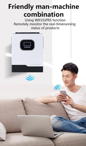 Inversor solar híbrido 1.5KW a 13KW Monofásico 24V 4.2KW 5KVA Controlador de carga MPPT dual Onda sinusoidal pura para uso doméstico WiFi - Product Image 4