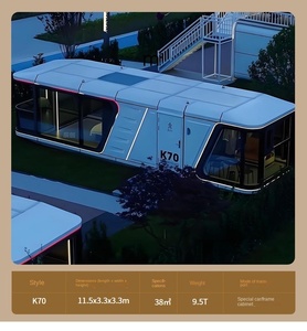 Hiện đại ngoài trời táo cabin prefab <span class=keywords><strong>container</strong></span> nhà bãi biển núi-cho bãi biển núi văn phòng pod không gian viên nang khách sạn - Product Image 4