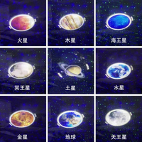 Mini projecteur étoiles et lune, effet aurores boréales, veilleuse de chevet créative pour chambre à coucher, couleurs RGB, USB, pour une ambiance transfrontalière éclatante