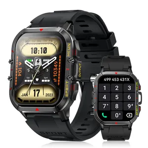 2024 Neueste High Fashion VT21 BT Call mit 1,96 Inch 360*360 Bildschirmuhr Outdoor Wasserdicht Sport Smartwatches für Herren