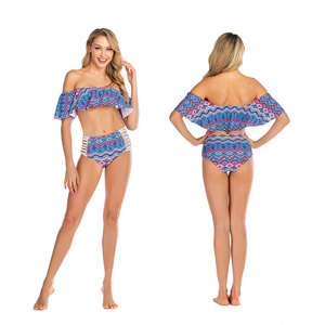 New Luxury Custom Women's Two-Piece <strong>Underwire</strong> Backless Spandex/Nylon Breathable Bikini Crystal Printed Shiny Swimwear <strong>Tankini</strong> - Product Image 3