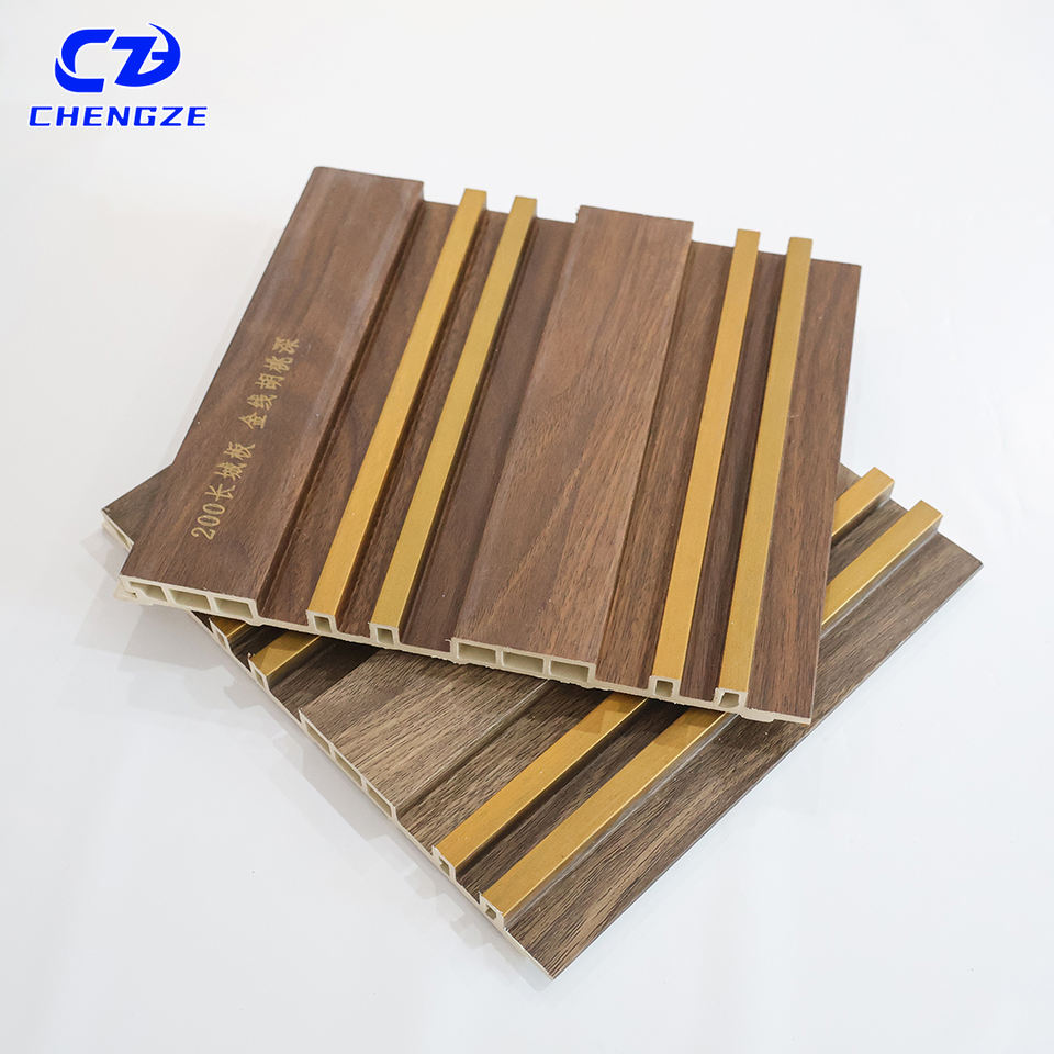 Eco Friendly Waterproof WPC Fluted Wall Panels Interior Cladding ...