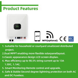 Alta efficienza 25kw MPPT Inverter solare trifase ibrido griglia Inverter PV sistema 400V tensione di uscita elettrodomestici IP65 98% - Product Image 4