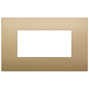 Copri Interruttore a Muro Vimar Classic 4M in Placcato Oro Opaco 14,5 Cm - Product Image 1