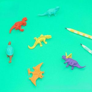 Gommes à effacer en caoutchouc promotionnelles en forme de dinosaure pour étudiants, papeterie animale 2025, pour garçons, écoliers et étudiants - Product Image 3