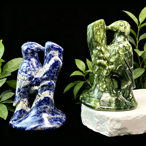 Atacado: Escultura de Animais em Cristal, <span class=keywords><strong>Pica-pau</strong></span> em Pedra Preciosa Natural com Figura de Árvore para Presente de Cura e Decoração de Casa - Product Image 5