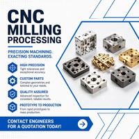 Accesorios Mecánicos Personalizados, Fabricación por Fresado CNC para la Industria Médica y Electrónica, Servicio de Fresado CNC de Precisión