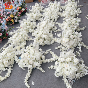 SMOOTH - Elegantes Centros de Mesa con Ramos de Flores Blancas Pequeñas de 30 cm para Decoración de Bodas y Eventos - Product Image 3