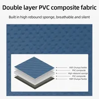 Matelas de camping gonflable en mousse à enrouler confortable lit pneumatique doux et respirant avec sac fourre-tout